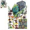 Toy Dinosaur Truck Transport Car with 15 Dino Figures Play Set