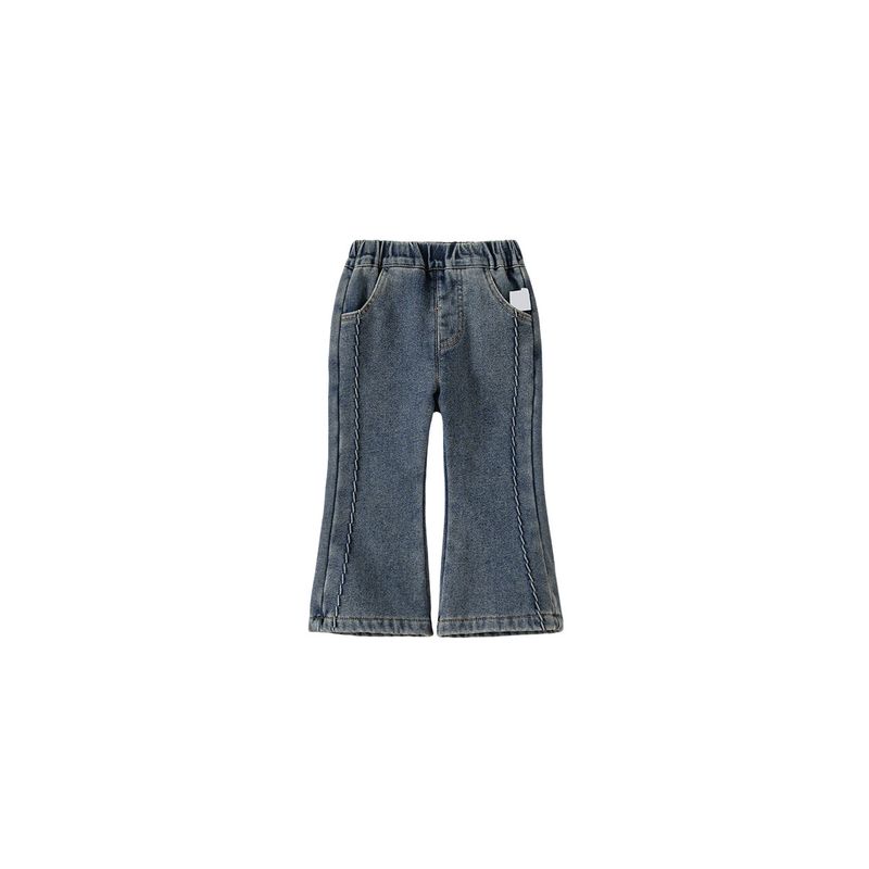 Girls' Pants 2026 Spring New Style Children's Jeans Stylish Flared Pants for Girls Baby Spring and Autumn Fashionable Children's Clothing