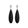 Boucles D'oreilles - LUXENTER - ADAK - Argent 925 - Onyx - Rhodié