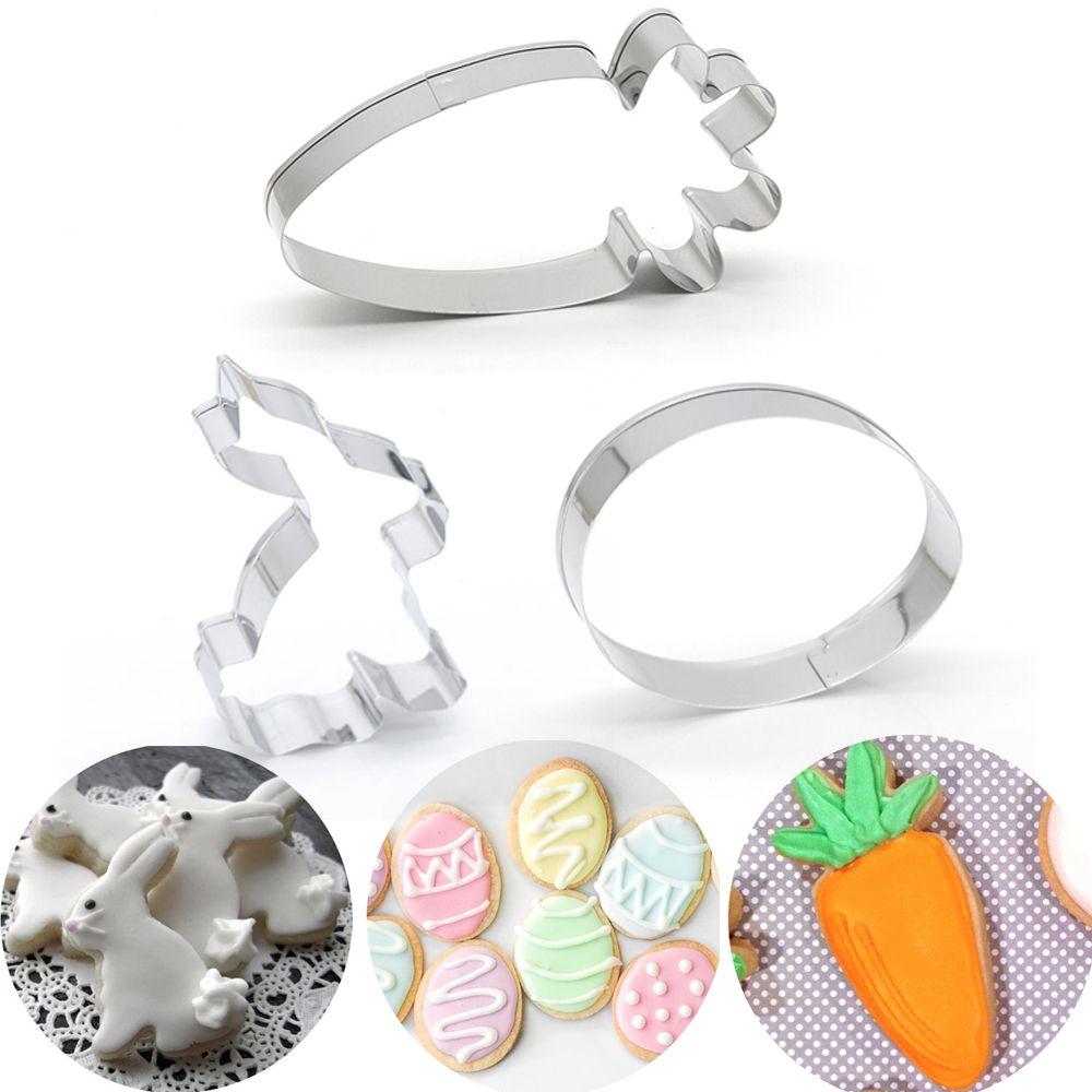 Egg Baking Pastry Tool Stainless Steel Easter Cookies Cutter Cake Mold Biscuit Mould Easter Rabbit