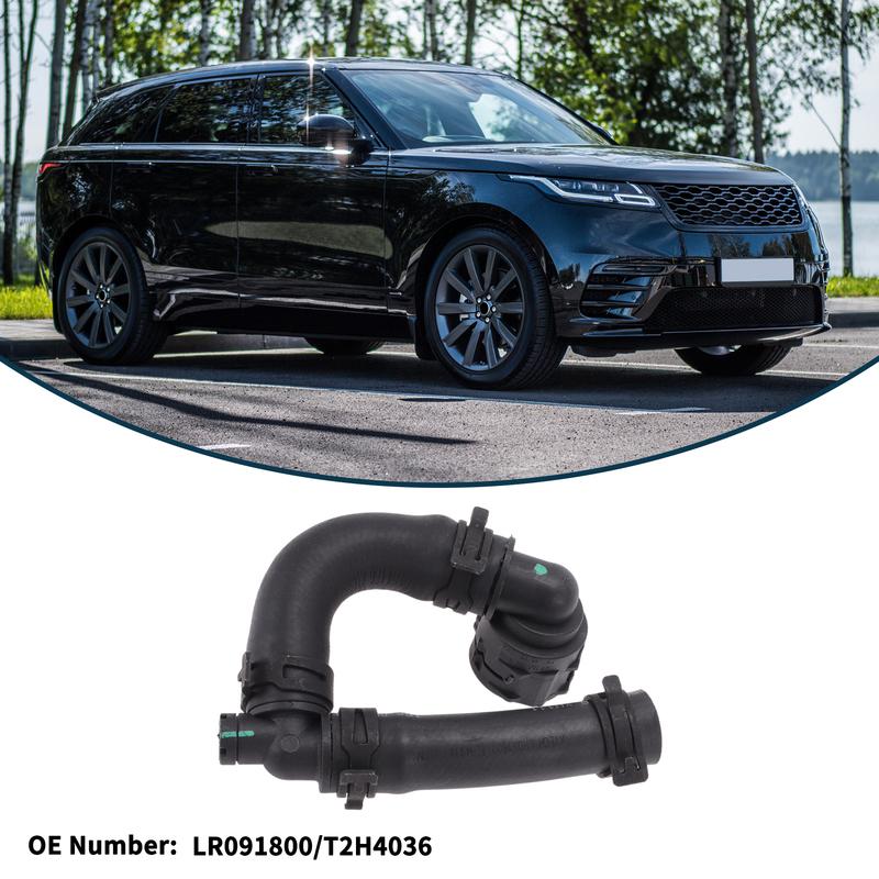 Motoforti Radiator Hose Heater Hose No.LR091800 for Land Rover for Range Rover Velar 18-2025 Rubber Coolant Pipe Black 1 Pc