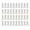 50 Set Stud Screw Rivets M4 Stainless Steel Multifunctional Round Cap Book Binding Posts Nail