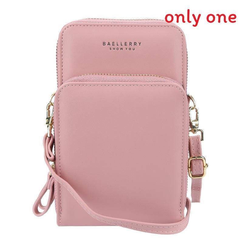Baellerry Womens Wallet Pu Leather Large Capacity Zipper Crossbody Phone Bag For Daily Use