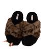 Platform Leopard Print Fluffy Shoes Women's Shoes Wear 2025 New Autumn and Winter Cotton Slippers Lamb Wool Fashion Cotton Shoes