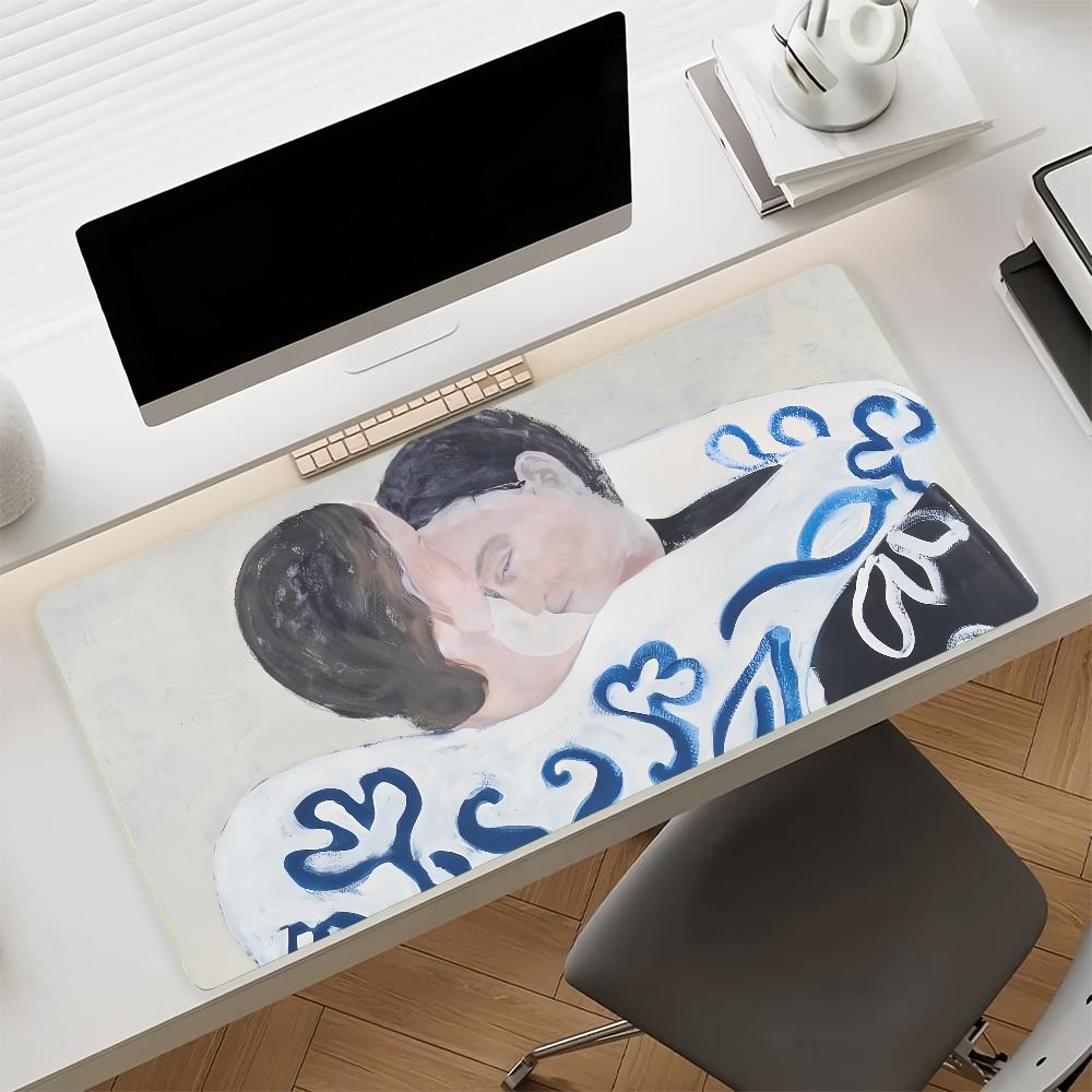 Art Sofia Lind Body Line Mouse Pad Nonslip Locking Edge DeskMat PC Laptop Accessories Rubber Office Keyboard Large Game