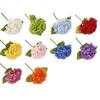 Hydrangea Macrophylla Artificial Hydrangea Flower Green Leaf Real Touch Simulation Colorful Hydrangea Handmade Luxury
