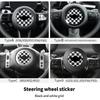 Car Steering Wheel Sticker For Mini Cooper F56 F55 F60 R56 R60 F65 U25 Countryman PU Leather Stickers Interior Car Accessories