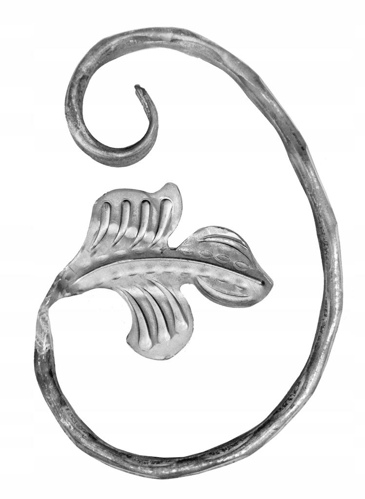 Element spiralny młotkowany elementy kute 10.238 12x6 h220xl130