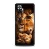 Чехол для телефона 'Лев Альфа-самец Львенок' для Xiaomi Redmi Note 14 13 5G 10 11 12 Pro Plus 4G 14C 13C 12C 10C Черный