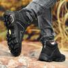 Men's Hiking Shoes Leather Outdoor Shoes Wear-resistant Men Trekking Walking Hunting Tactical Sneakers