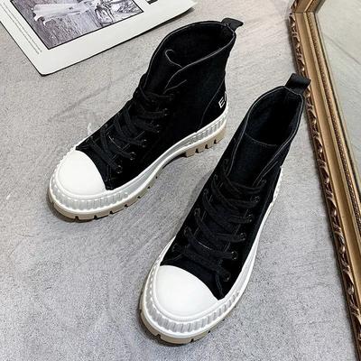 Модные женские короткие туфли кроссовки ботильоны спортивные массивные парусиновые на платформе по акции Y2k высокое качество ботильоны для женщин распродажа ботинок из искусственной кожи 39