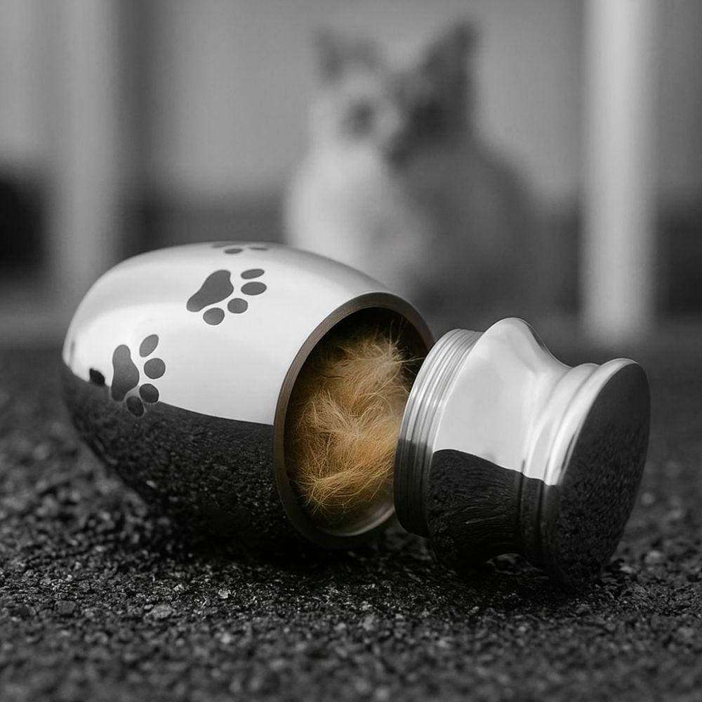 Dustproof Ash Memorial Container Stainless Steel Keepsake Burial Jar Memorial Gift