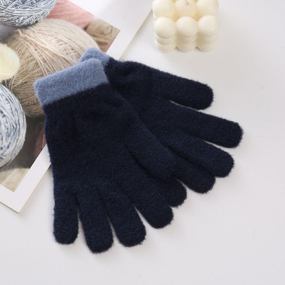 Knitted Kids Gloves Thick Mitten Lovely Fingerless gloves Boys Girls