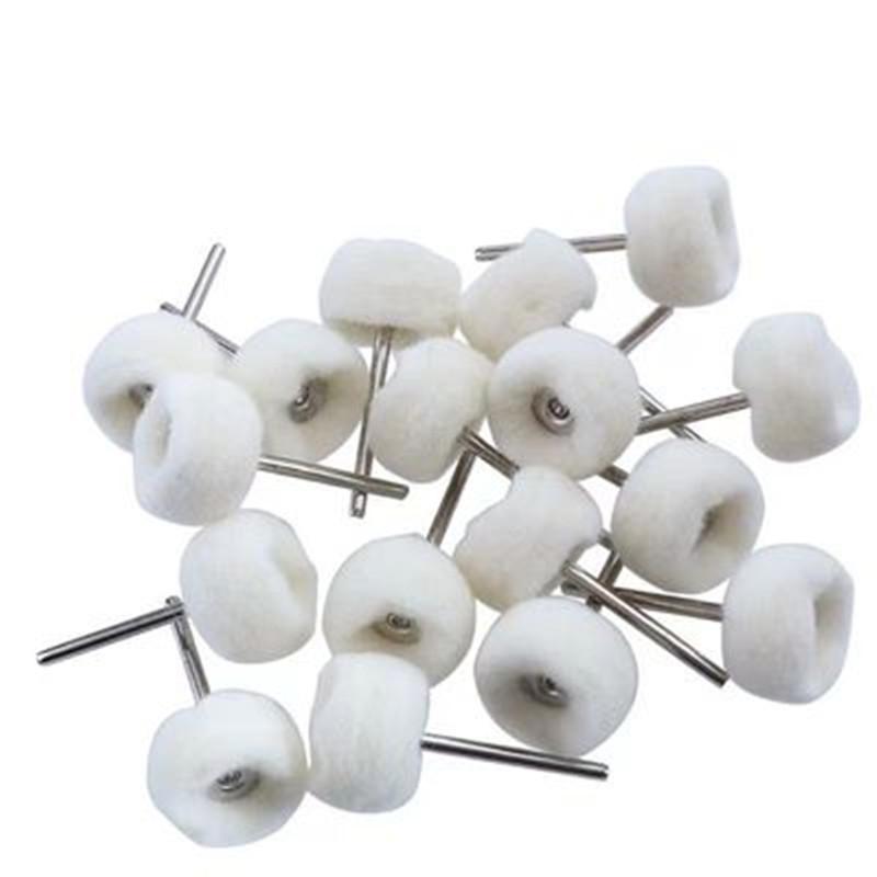 10pcs Mini Grinding Sanding Head Abrasive Disc Felt 3mm Shank Buffing Wheels Metal Polish Brush Drill Rotary Tool Accessories