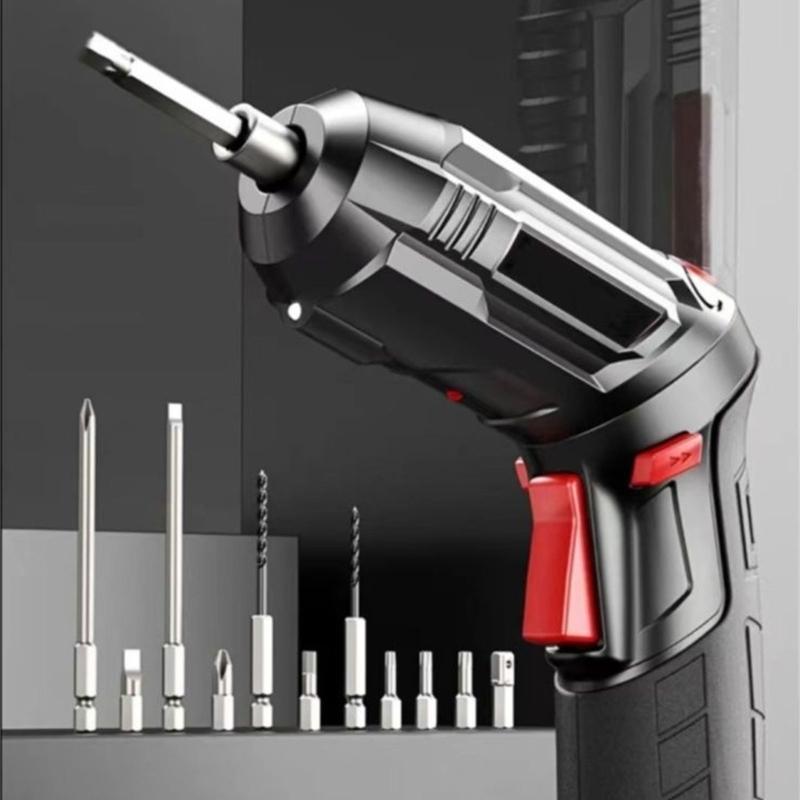 Многофункциональный набор электрических отверток, портативный беспроводной электроинструмент со светодиодной подсветкой для дома