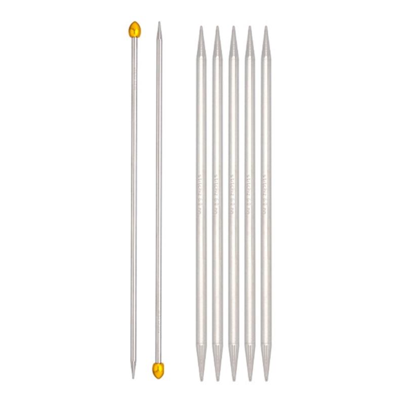 Прямая спица из нержавеющей стали для вязания Двусторонняя спица