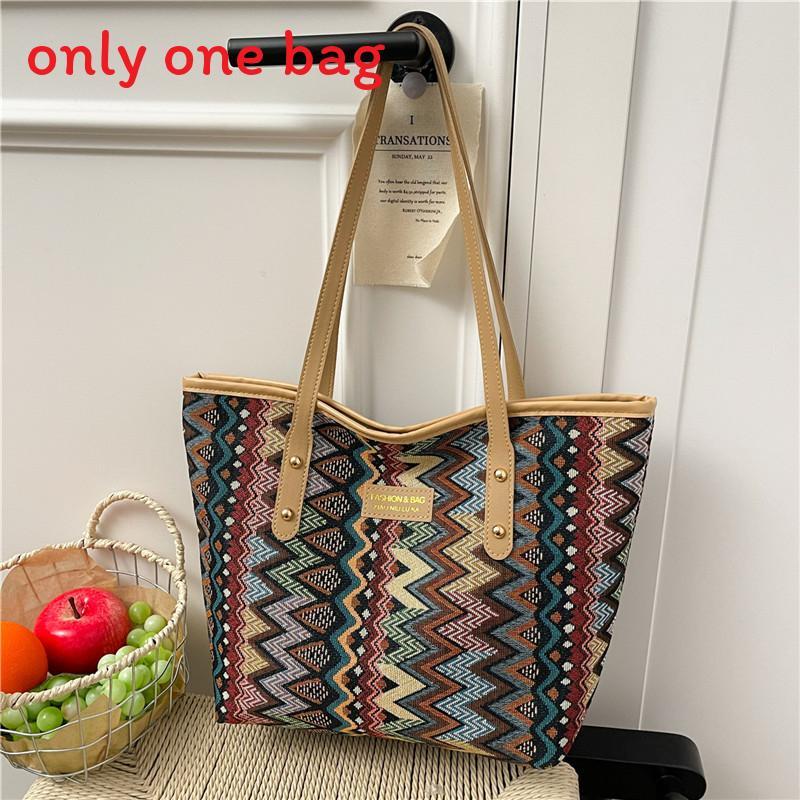 Urban Street Fashion Canvas Tote Bag Women Large Capacity For School And Commute