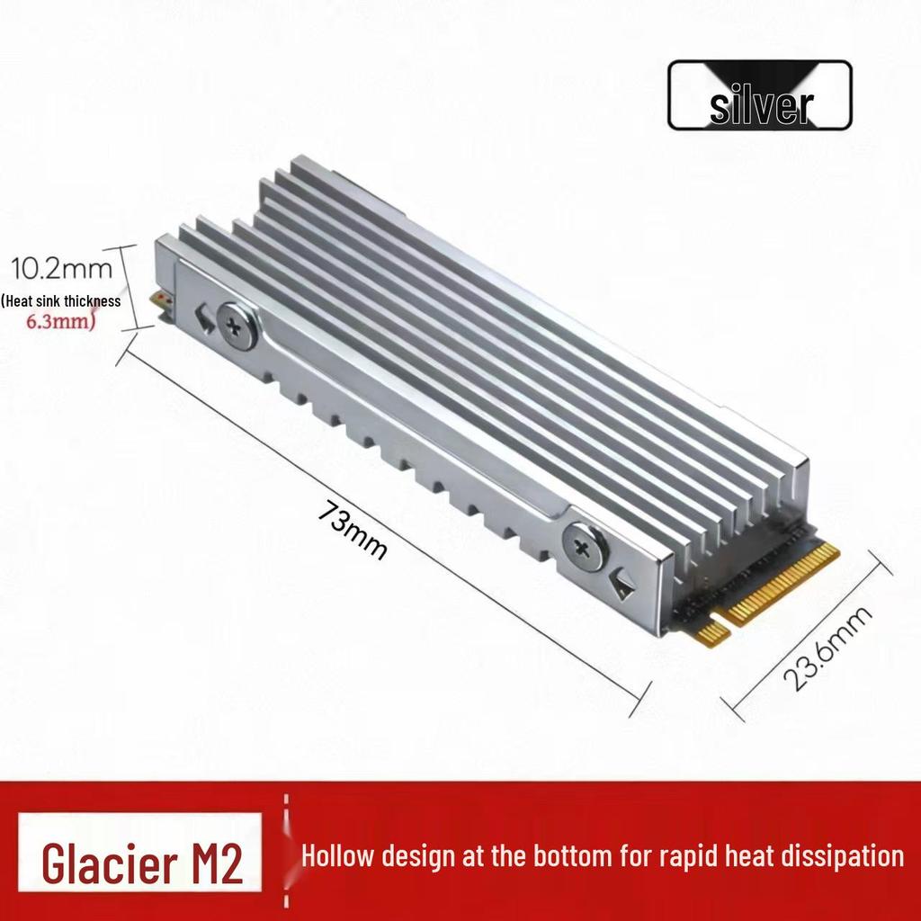 Охладитель SSD Iceberg M2 Pro: Поддерживает твердотельные накопители PS5 2280 NVMe M.2