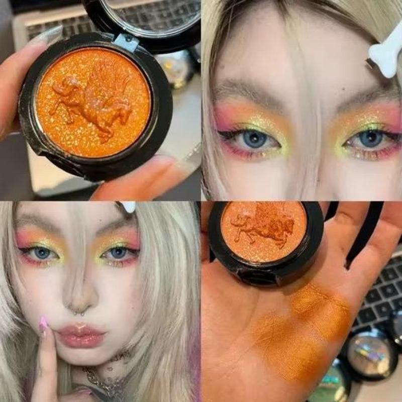 Блестящие тени для век, перламутровый хайлайтер, пудра для макияжа, палитра теней для век с бриллиантами, яркая блестящая косметика для макияжа глаз