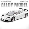 1:24 Chiron LM Sports Car Model Diecast Alloy Toy Sound Light Doors Opened Pull Back Vehicles Models Home Decoration Gift