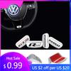 Для VW Volkswagen Jetta MK5 Golf 3D Алюминиевый сплав Rline Значок Наклейка на руль автомобиля Аксессуары Для Volkswagen GTI Polo G
