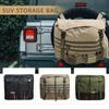 SUV Spare Tire Storage Bag, Outdoor Camping Off-Road Vehicle Trash Bag with Drawstring, Large Capacity Hanging Gear Bag for Car Trunk
