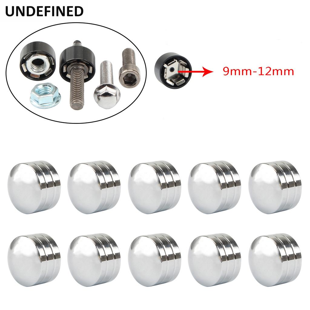 Chrome Motorcycle Head Bolt Cover Schrauben Screws Topper Caps CNC For Harley Touring Road Glide Twin Cam Sportster Dyna Softail