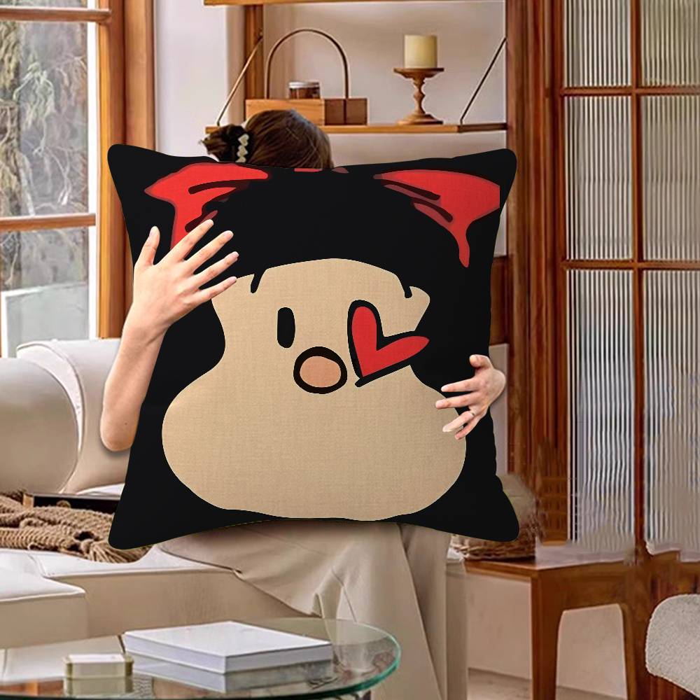 Мультяшная Мафальда Персонализированная Наволочка Декор Детской Спальни Дикая Вечеринка Наволочка Подарок на День Рождения Ребенка