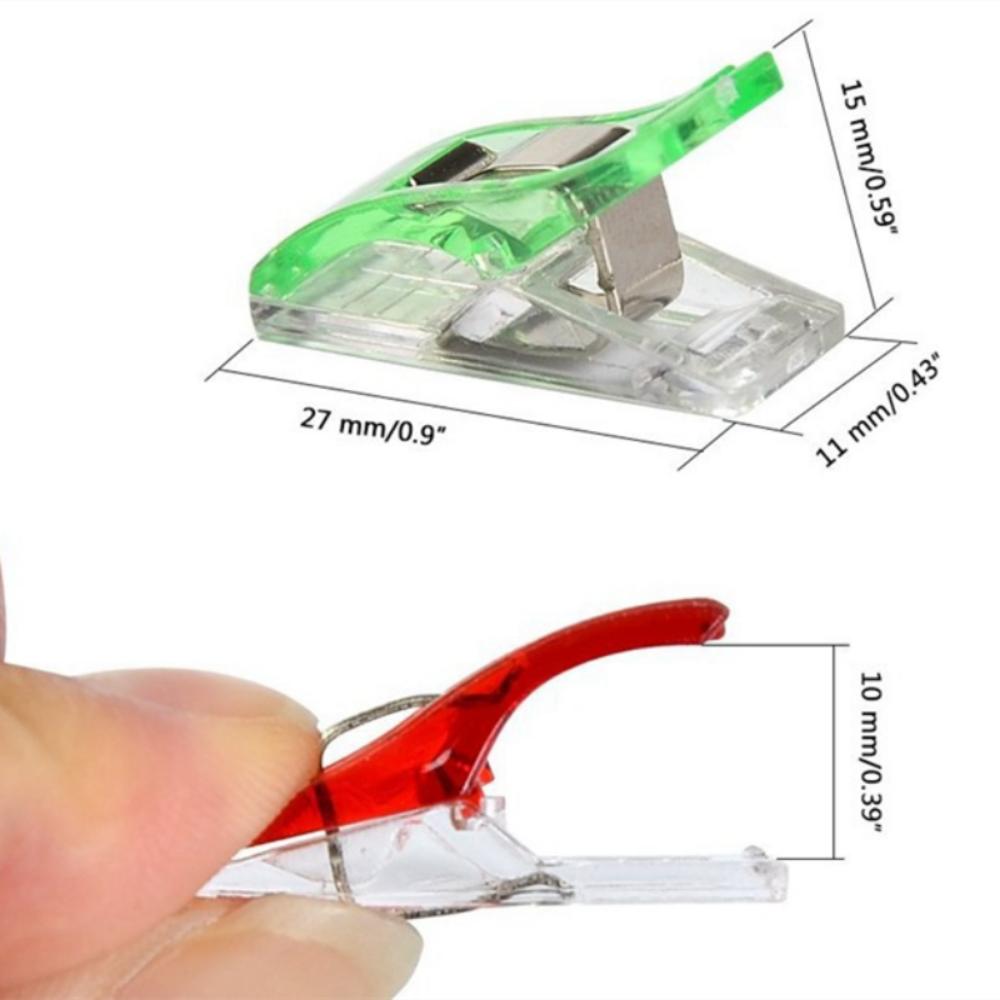 20/50/100 шт. красочные швейные изделия для рукоделия стеганое одеяло переплет швейные зажимы пластиковые зажимы зажимы для сумок модные подарочные зажимы для файлов бумажные зажимы