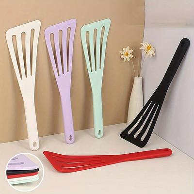 1 шт., силиконовая лопатка для жарки, кухонная утварь, силиконовая наклонная лопатка для предотвращения утечки, лопаточка для жареной рыбы и стейка, антипригарная кастрюля, домашняя