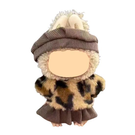 Doll Clothes Set for 17cm Labu-bu Luxury Chic Style Outfit Unique Doll Clothing Set Fashionable Doll Accessories for Collectors