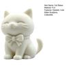 3D-печатная статуэтка кошки, сидящая фигурка кошки с бантом, Коллекционная милая скульптура котенка, Настольное украшение, Подарок для любителя кошек