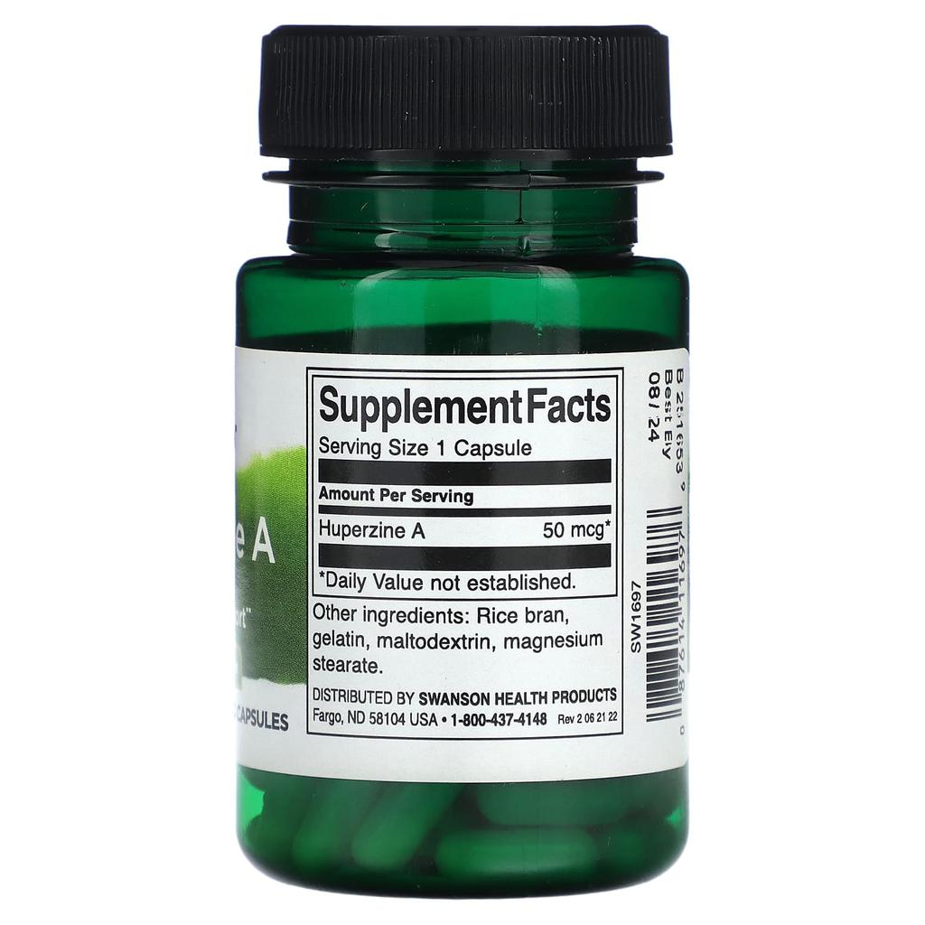 Huperzine A, 50Mcg, 60 Capsules