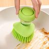 Creative Kitchen Dish Brush Press Cleaner Cookware Cleaner Brush  Sink Cleaning