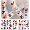 10Pcs/set Halloween Cartoon Graffiti Stickers Pumpkin Ghost Bat Spider DIY Decor Kids Birthday Party Favors Boy Girl Gifts Prize