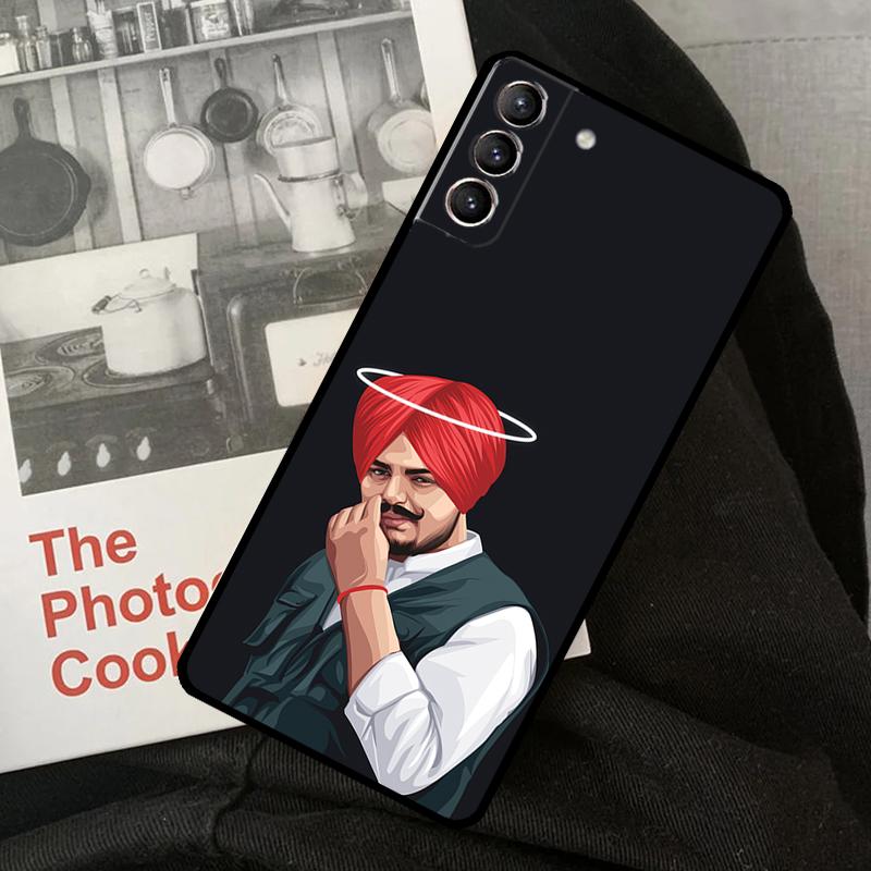 Sidhu Moosewala Phone Case For Samsung Galaxy S24 Ultra S22 S23 S20 S21 S24 FE S9 S10 Plus Note 10 20 Ultra