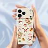 For iPhone 17 Pro Case Christmas Friends Pattern Printing Straight Edge TPU Phone Back Cover