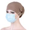 Solid Color Chemo Cap Hair Accessories Cotton Turban New Cap Button Render  Women