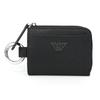 ARMANI Armani Coin Case Y4R500 Y138E 81072 Coin Purse with Key Ring Black Black [Item]