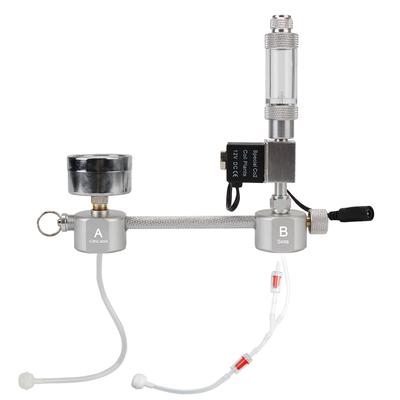 С электромагнитным клапаном DIY счетчик пузырьков диффузор генератор CO2 для роста водных растений аквариум генератор системы комплект