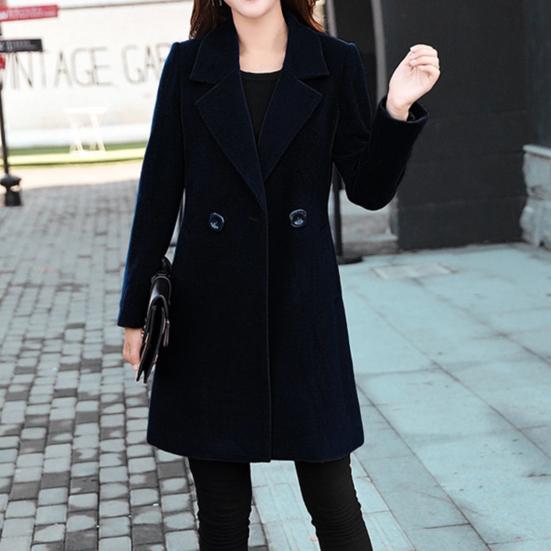 Женское пальто с длинными рукавами, сохраняющее тепло, кардиган, женское пальто средней длины для свиданий