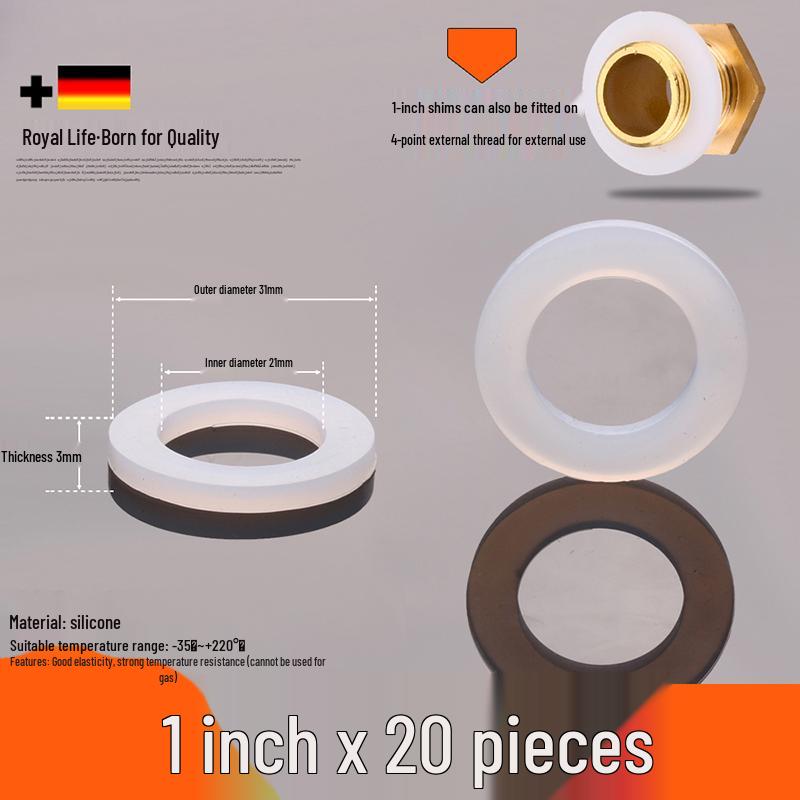 Силиконовая резиновая шайба 1 дюйм для водопроводных труб и счетчиков