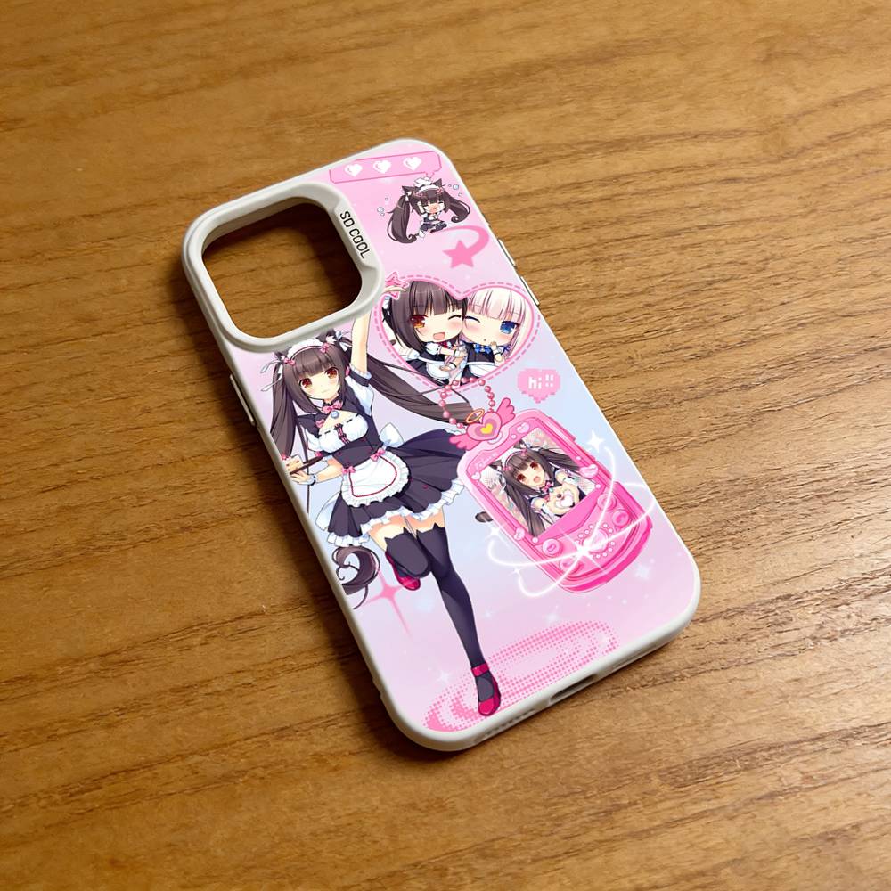 Чехол для телефона N-Nekopara-S Chocola Vanilla для iPhone 17 16 Pro Plus 15 14 13 12 11 Max Mini X XS Силиконовый ударопрочный чехол