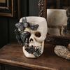 Spooky Pen Cup Gothic Skull Holder, Butterfly Makeup Brush Durable Holder Organizer, Halloween Desktop Pencil for Home Office Decor Festive Organizer