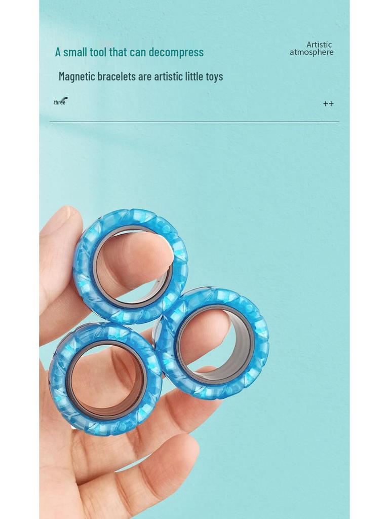 Магнитный браслет-спиннер в виде шины - Игрушка для снятия стресса, спиннер для пальцев