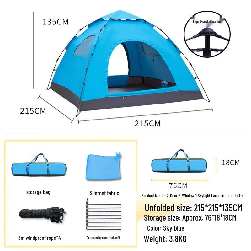 OEING Automatic Hydraulic Outdoor Camping Tent
