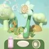 Electric Sunflower Bubble Maker Wand 23 Holes Flower Shape Kids Handheld Automatic Bubble Blower Machine Toy Boys Girls Birthday Gift