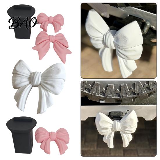 Car Hitch Decoration Princess Bow Trailer Cover, Cute 3D Printed Towel Coupler Cap, High Precision Cover Decorative Dust Plugs for SUV Truck,