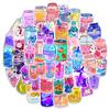 50Pc Cartoon Cute Ins Wind Drink Stickers Same Cute Stickers Vtuber Luggage Stickers Mug Stickers Notebook Decoration Stickers