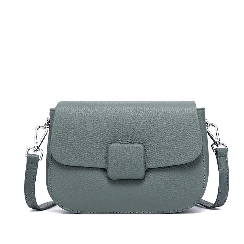 Сумка из натуральной кожи Модная одноплечевая сумка кроссбоди Высококлассная и универсальная сумка-седло